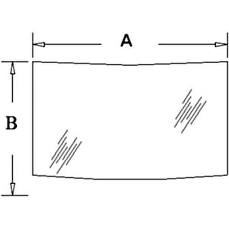 Aftermarket Rear Lower Cab Glass Fits Case 580L 580SK 590 Super L 590 580 Super L D129969